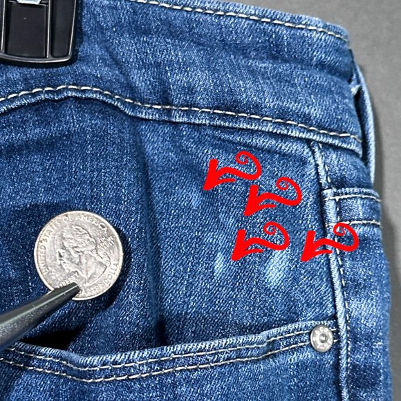 Signature Levi Strauss Mid Rise Bootcut Jeans Size 16S W33 X L30 - Picture 5 of 16